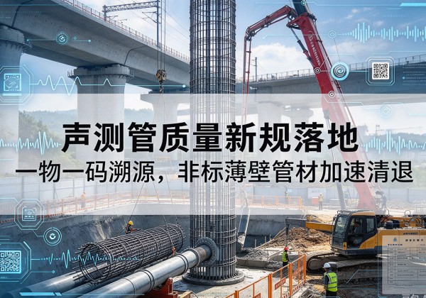 蛟河声测管质量新规落地，一物一码溯源，非标薄壁管材加速清退